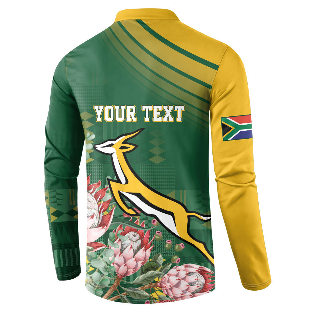 South Africa Rugby Personalized Bokke Champions Button Sweatshirt