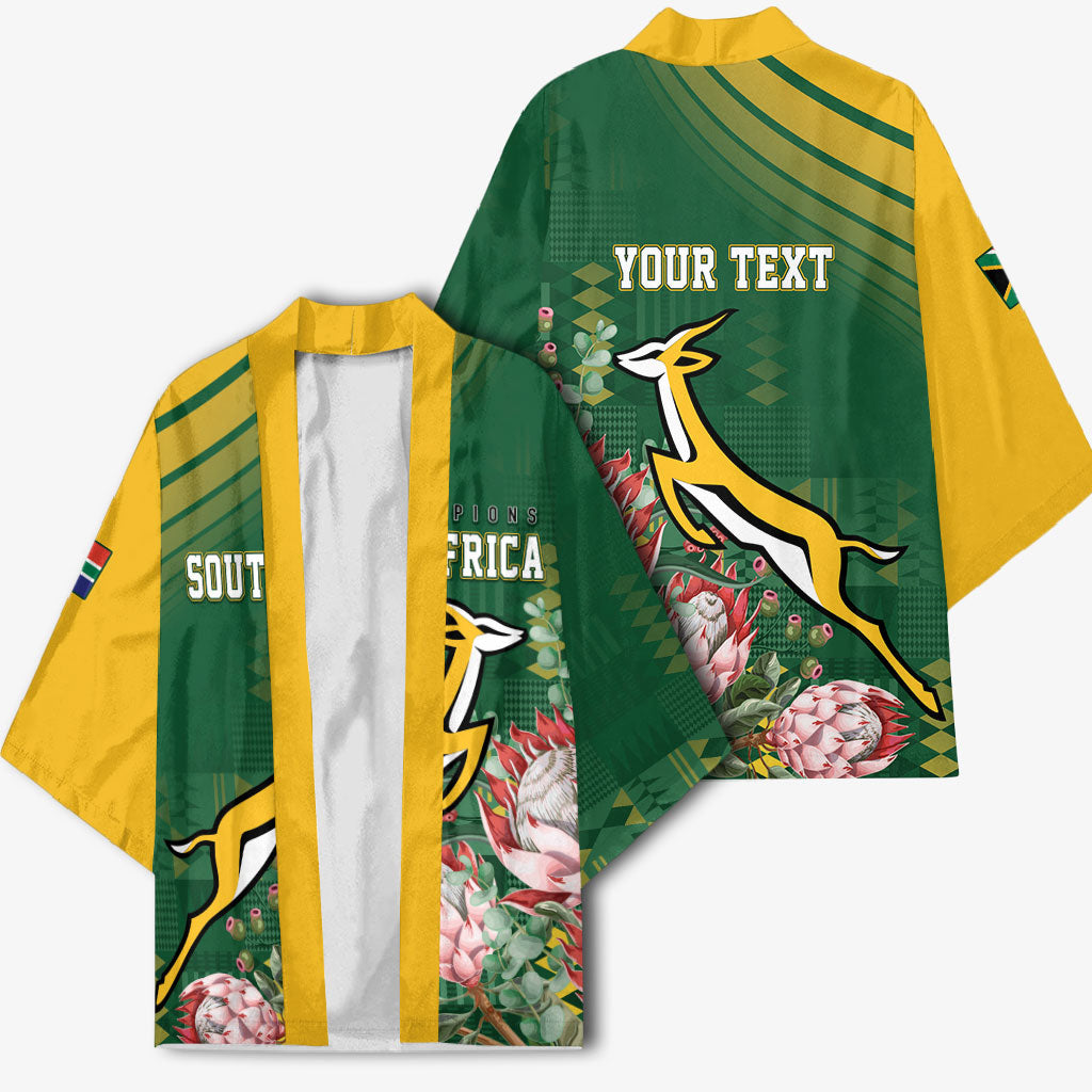 South Africa Rugby Personalized Bokke Champions Kimono