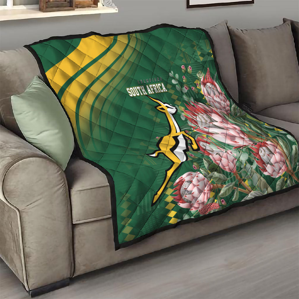 South Africa Rugby Bokke Champions Quilt