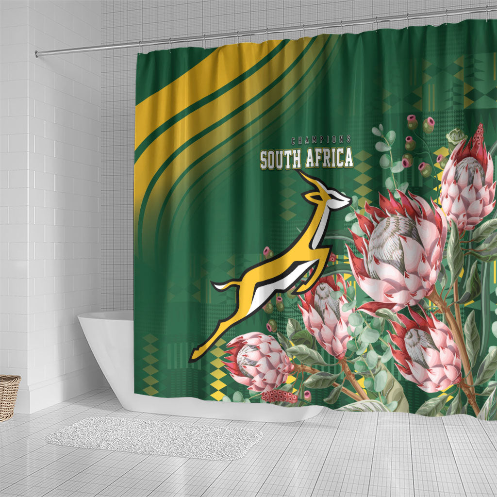 South Africa Rugby Bokke Champions Shower Curtain