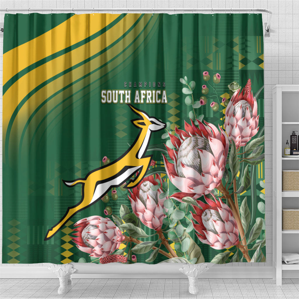 South Africa Rugby Bokke Champions Shower Curtain