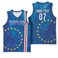 Cape Verde Tubaroes Azuis Custom Basketball Jersey Break The Waves LT7