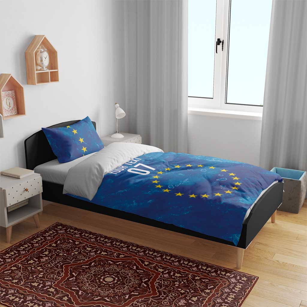 Cape Verde Tubaroes Azuis Custom Bedding Set Break The Waves - African Pride
