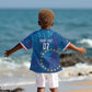 Cape Verde Tubaroes Azuis Custom Kid Hawaiian Shirt Break The Waves - African Pride