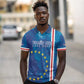 Cape Verde Tubaroes Azuis Custom Polo Shirt Break The Waves - African Pride
