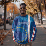 Cape Verde Tubaroes Azuis Custom Sweatshirt Break The Waves - African Pride
