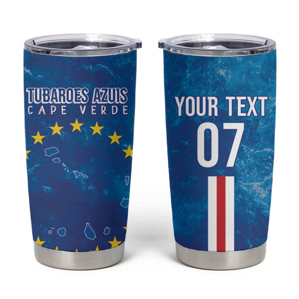 Cape Verde Tubaroes Azuis Tumbler Cup Break The Waves - African Pride