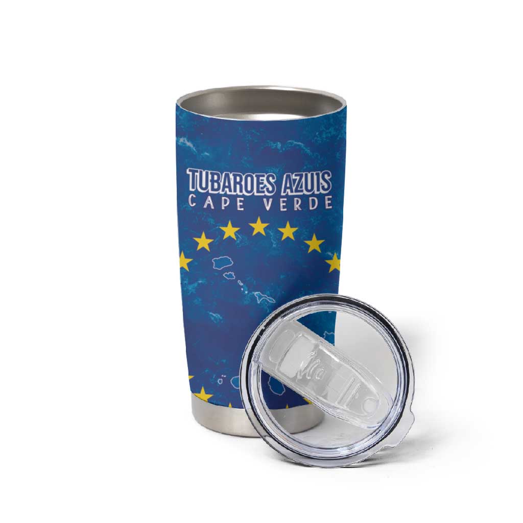 Cape Verde Tubaroes Azuis Tumbler Cup Break The Waves - African Pride