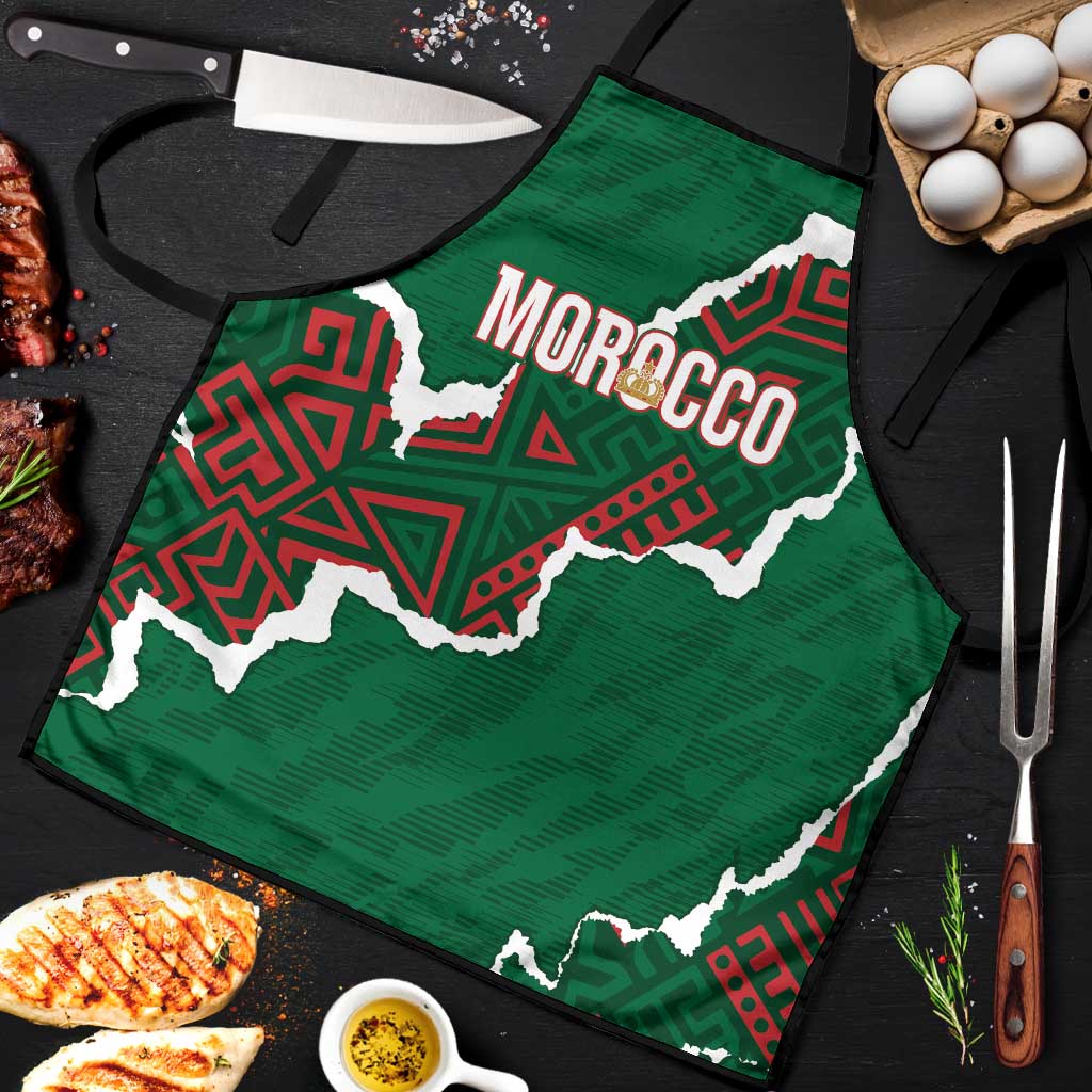 Morocco Football Apron Grunge Motifs