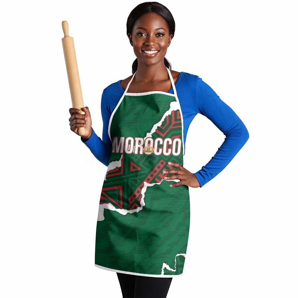 Morocco Football Apron Grunge Motifs