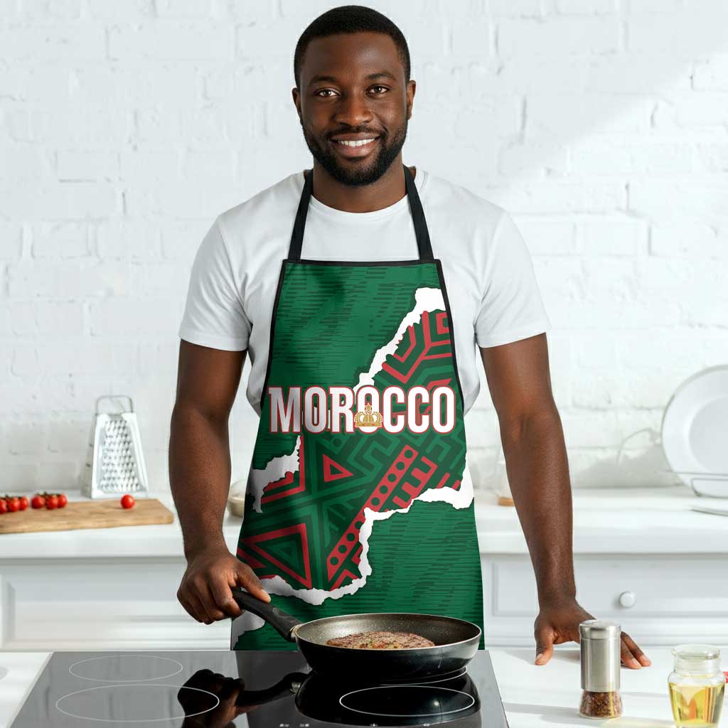 Morocco Football Apron Grunge Motifs