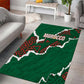Morocco Football Area Rug Grunge Motifs