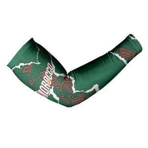 Morocco Football Custom Arm Sleeves Grunge Motifs