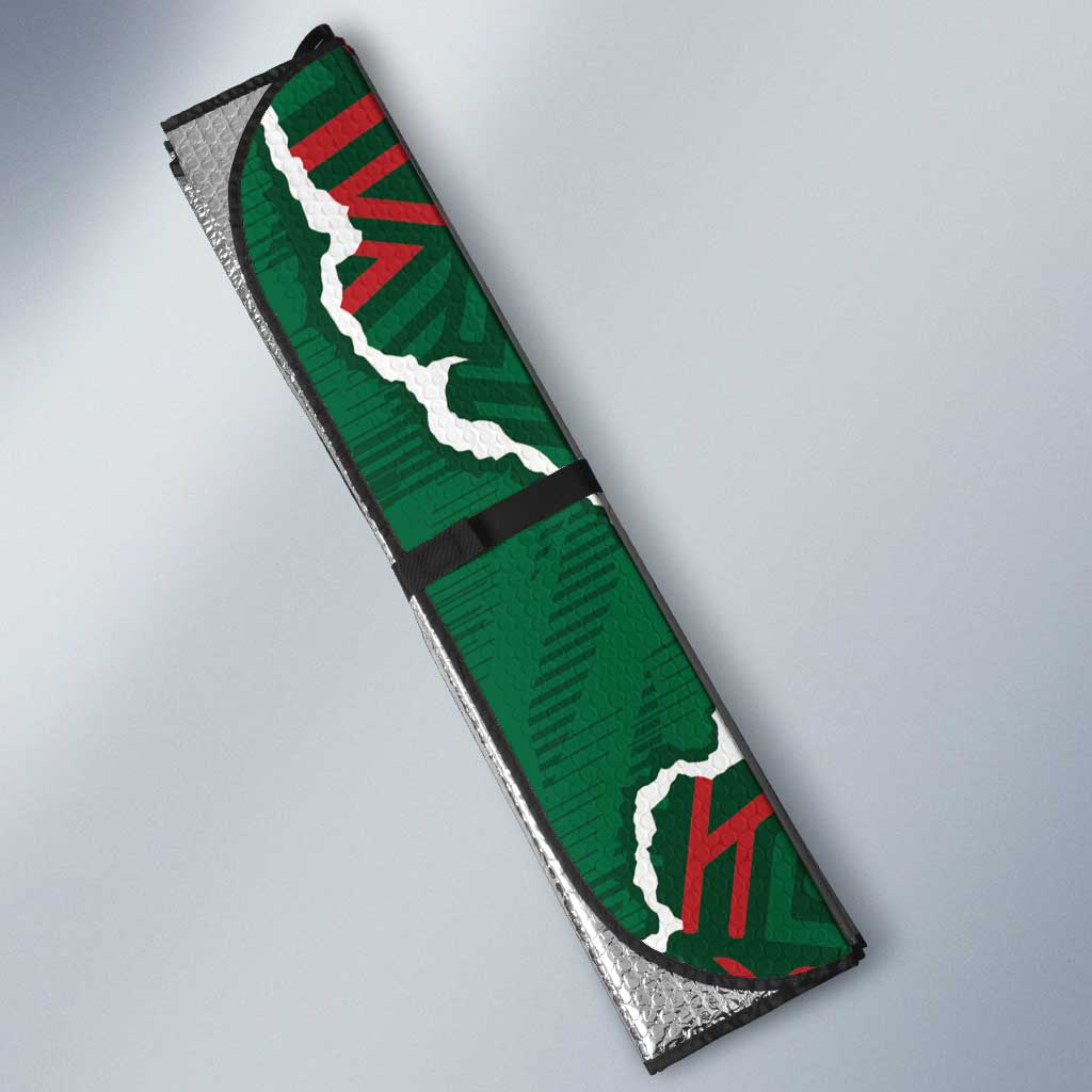 Morocco Football Auto Sun Shade Grunge Motifs