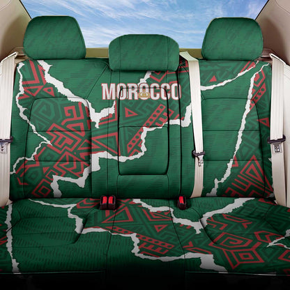 Morocco Football Back Car Seat Cover Grunge Motifs