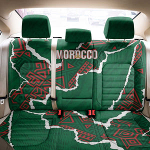 Morocco Football Back Car Seat Cover Grunge Motifs