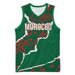 Morocco Football Custom Basketball Jersey Grunge Motifs