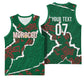 Morocco Football Custom Basketball Jersey Grunge Motifs