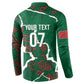 Morocco Football Custom Button Sweatshirt Grunge Motifs