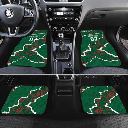 Morocco Football Custom Car Mats Grunge Motifs