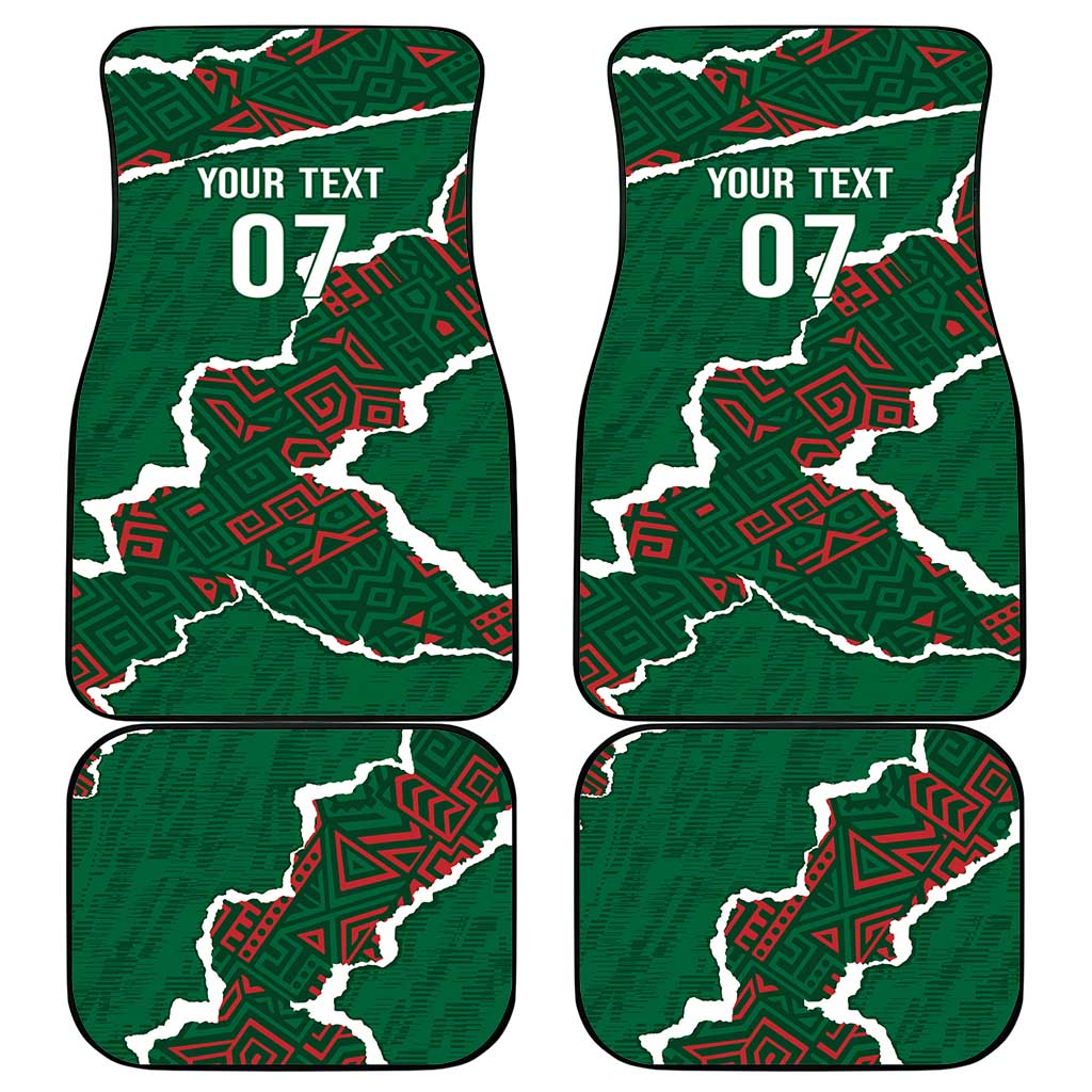 Morocco Football Custom Car Mats Grunge Motifs