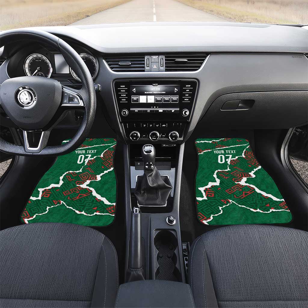 Morocco Football Custom Car Mats Grunge Motifs