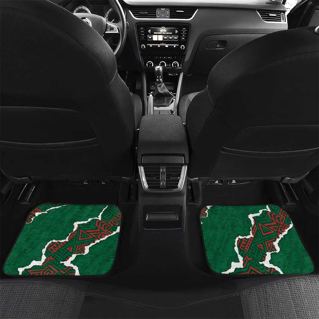 Morocco Football Custom Car Mats Grunge Motifs