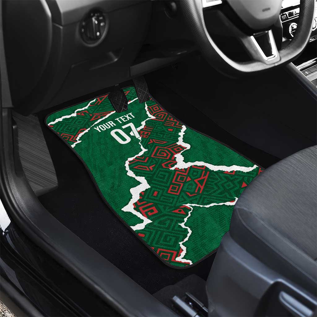Morocco Football Custom Car Mats Grunge Motifs