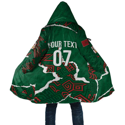 Morocco Football Custom Cloak Grunge Motifs