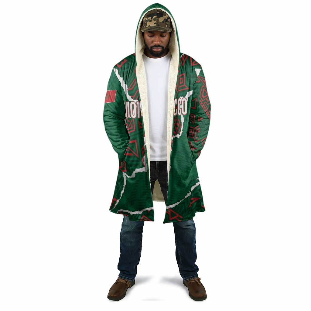 Morocco Football Custom Cloak Grunge Motifs
