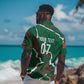 Morocco Football Custom Hawaiian Shirt Grunge Motifs