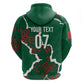 Morocco Football Custom Hoodie Grunge Motifs