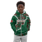 Morocco Football Custom Kid Hoodie Grunge Motifs