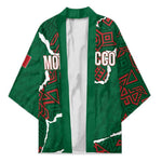 Morocco Football Custom Kimono Grunge Motifs