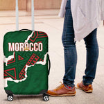 Morocco Football Luggage Cover Grunge Motifs