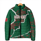 Morocco Football Custom Padded Jacket Grunge Motifs