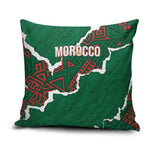 Morocco Football Pillow Cover Grunge Motifs