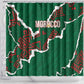 Morocco Football Shower Curtain Grunge Motifs