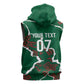 Morocco Football Custom Sleeveless Hoodie Grunge Motifs
