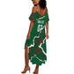 Morocco Football Custom Summer Maxi Dress Grunge Motifs