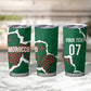 Morocco Football Custom Tumbler Cup Grunge Motifs