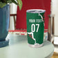 Morocco Football Custom Tumbler Cup Grunge Motifs