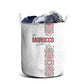 Morocco Atlas Lions Laundry Basket Arabesque Inspired Pattern