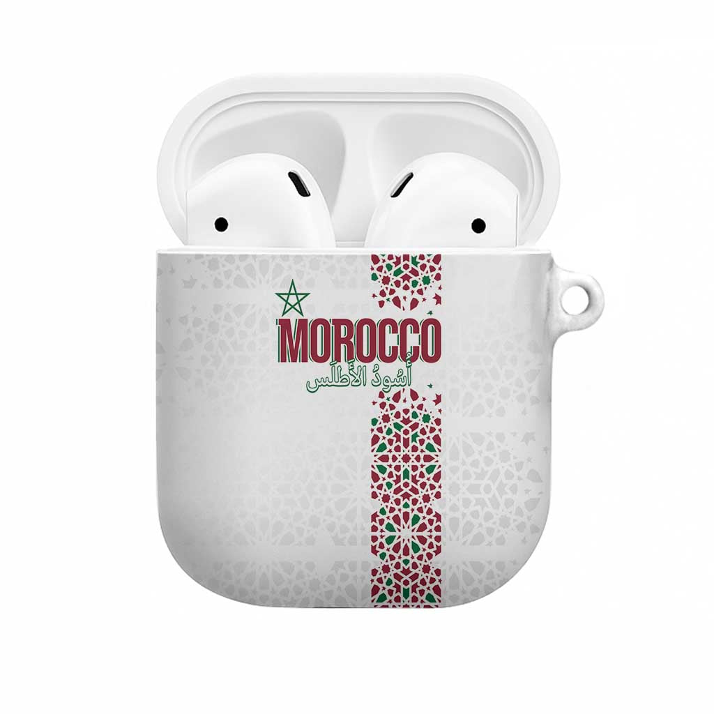 Morocco Atlas Lions AirPods Case Arabesque Inspired Pattern