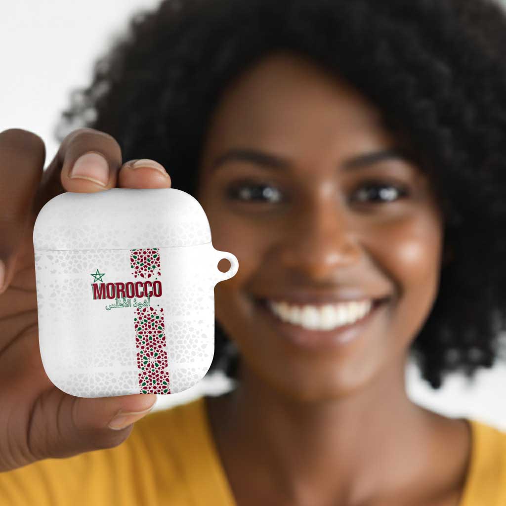 Morocco Atlas Lions AirPods Case Arabesque Inspired Pattern