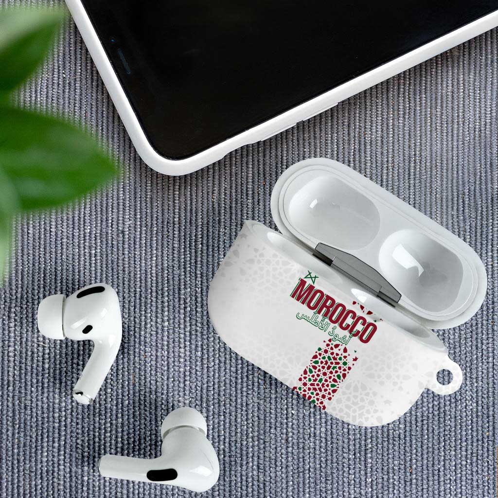 Morocco Atlas Lions AirPods Case Arabesque Inspired Pattern
