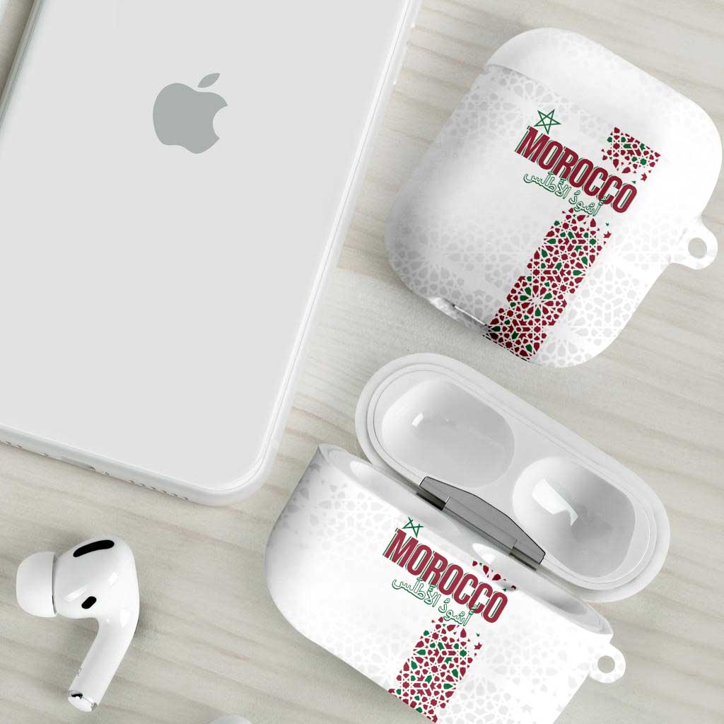 Morocco Atlas Lions AirPods Case Arabesque Inspired Pattern