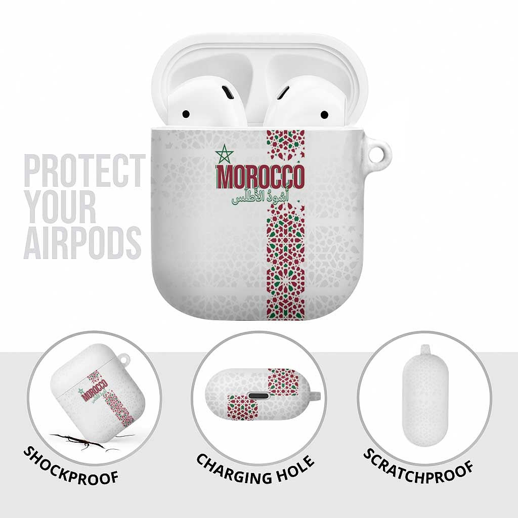 Morocco Atlas Lions AirPods Case Arabesque Inspired Pattern