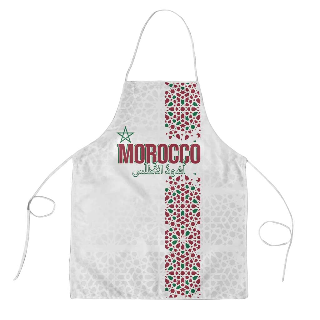 Morocco Atlas Lions Apron Arabesque Inspired Pattern