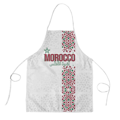 Morocco Atlas Lions Apron Arabesque Inspired Pattern